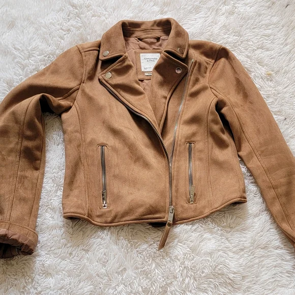 Abercrombie & Fitch Brown Leather Jacket - Picture 4 of 4